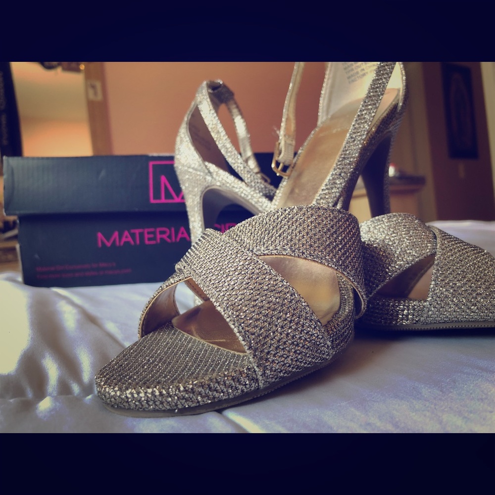 Champagne colored high heels